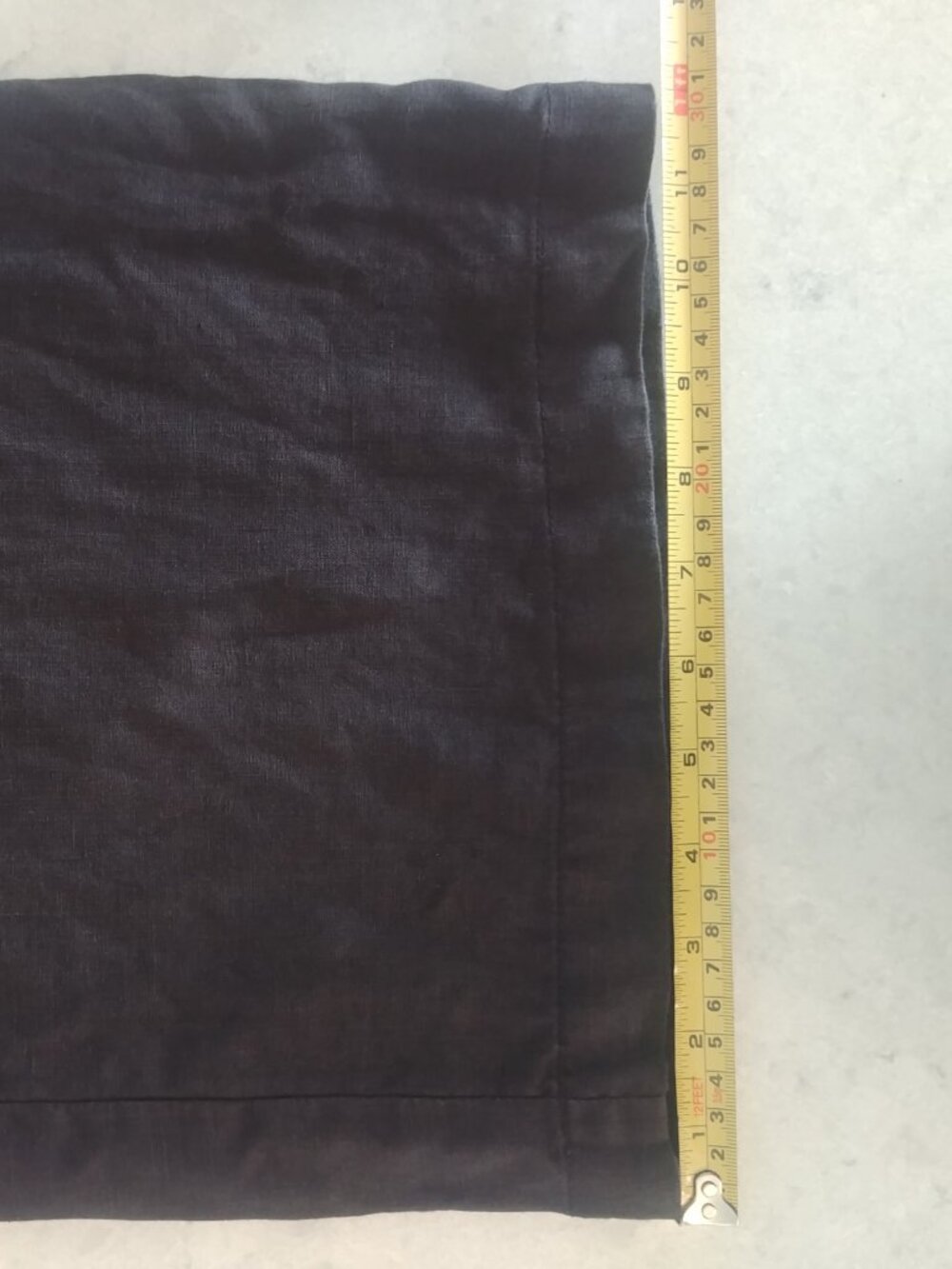 Part Two 100% linen 40 approx Medium dark grey cropped ankle pants wide leg - Picture 12 of 14